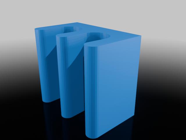 Porsche SC line clip for fuel injector lines 3D model thumbnail