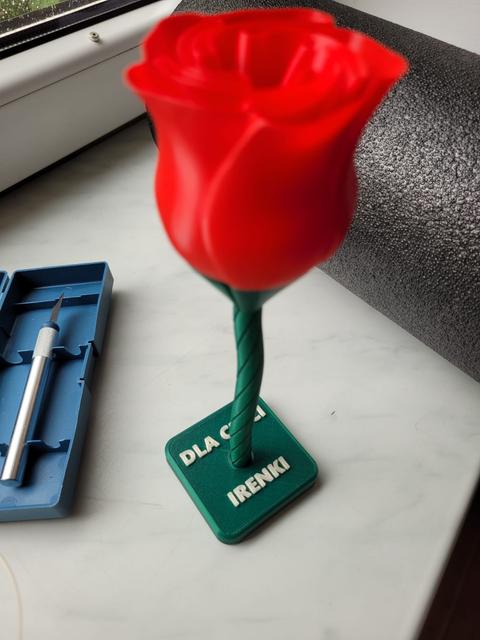 Stand for a Sprial Vase Rose 3D model thumbnail