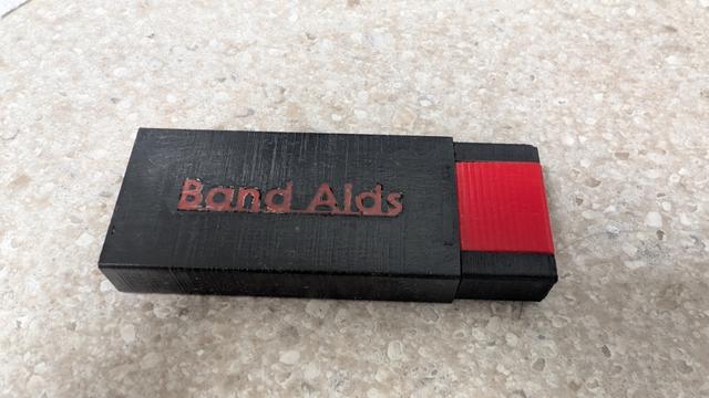 Compact Band Aid Case 3D model thumbnail