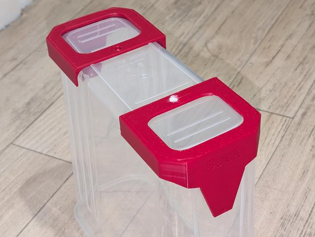 Minimal Corner Hole Templates for Ultimate Cereal Filament Drybox 3D model thumbnail