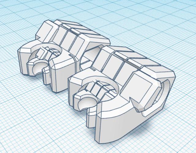 Mega MINI 13 Fists 3D model thumbnail