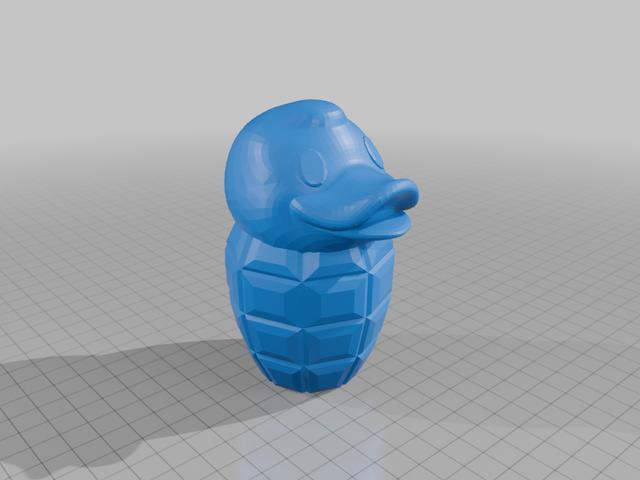 Duck grenade 3D model thumbnail