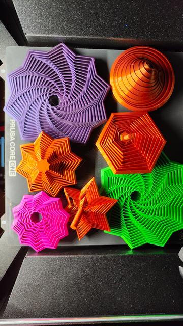 Fidget Sensory Fractal Star and other shapes customize to your liking 3D model thumbnail