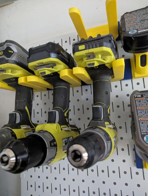 Ryobi tool mount for DDD Wall Control 3D model thumbnail
