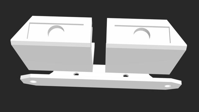 Lack Magnetic Door Handles 3D model thumbnail