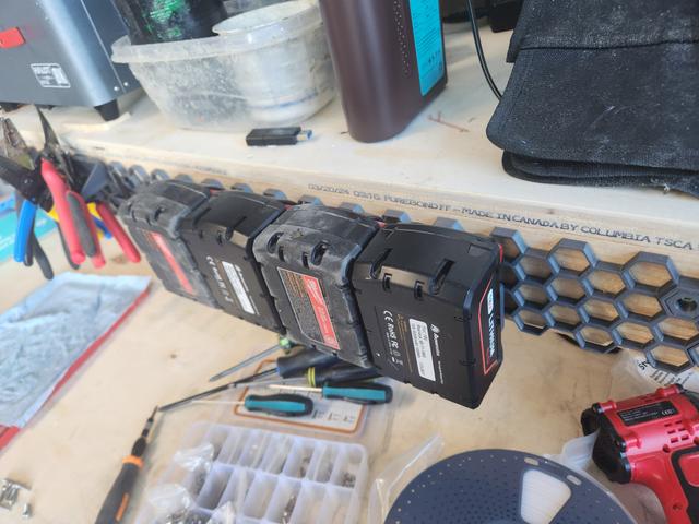 Honeycomb Storage M18 Battery holder with M4 mounts (HSW) 3D model thumbnail