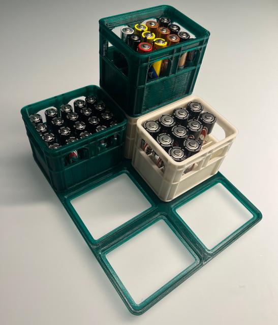 Beer crate tray low material 3D model thumbnail