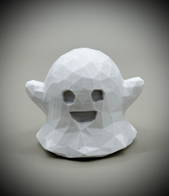 Happy Ghosty the Low Poly Ghost 3D model thumbnail