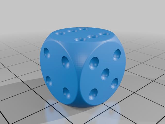 D6 Dice Die 3D model thumbnail