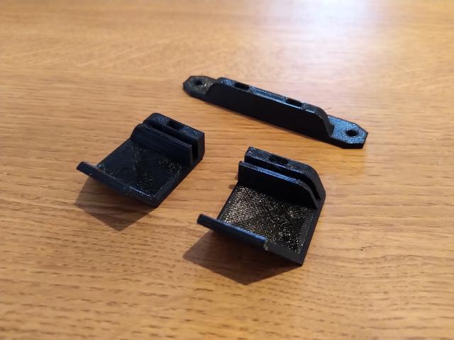 Ikea Lack Enclosure Door knob remix for 6x3mm round magnets 3D model thumbnail