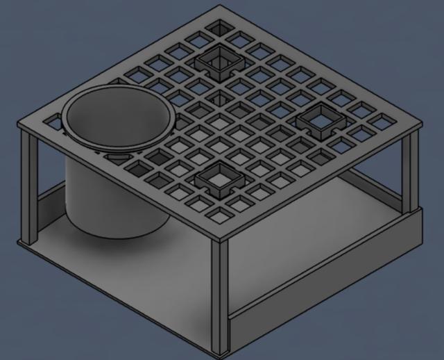Hoto Wand Drain Rack 3D model thumbnail