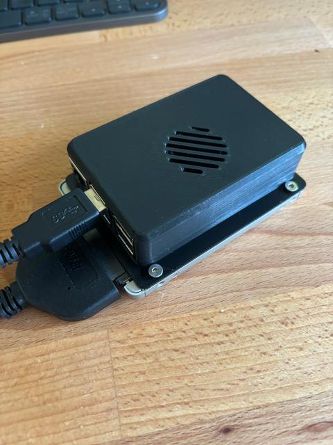 Raspberry Pi 5 Case SSD mount 3D model thumbnail