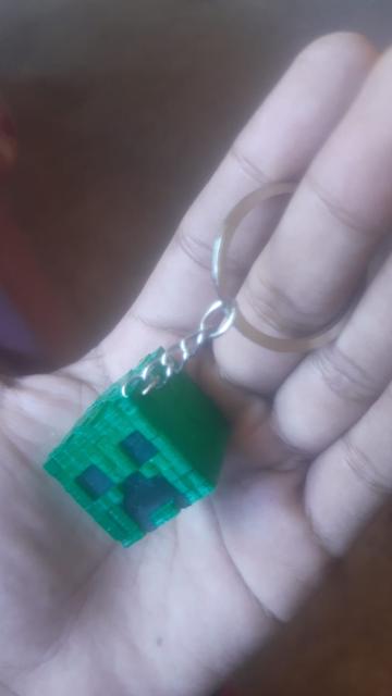 Llavero minecraft _ keyring minecraft 3D model thumbnail