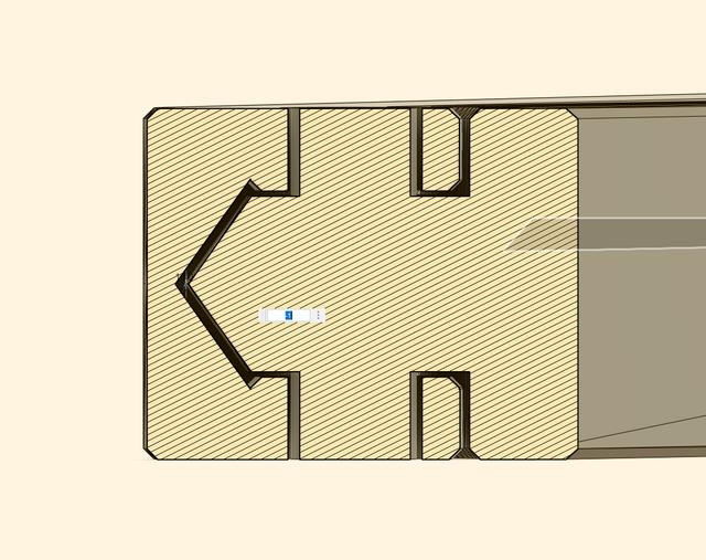 Print-in-place bag clip - stronger hinge 3D model thumbnail