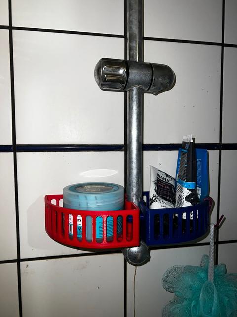 Shower Rod Basket / Shelf - No Hardware Required 3D model thumbnail