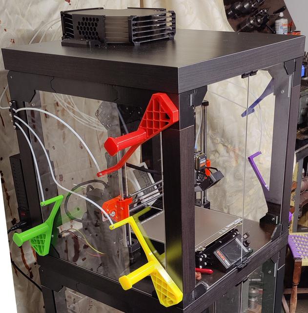 MMU3 compatible Ikea LACK v2 enclosure 3D model thumbnail