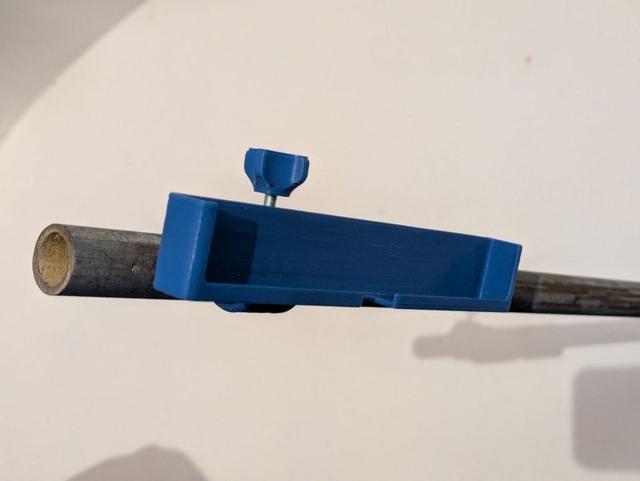 Pipe support goPro mount 3D model thumbnail