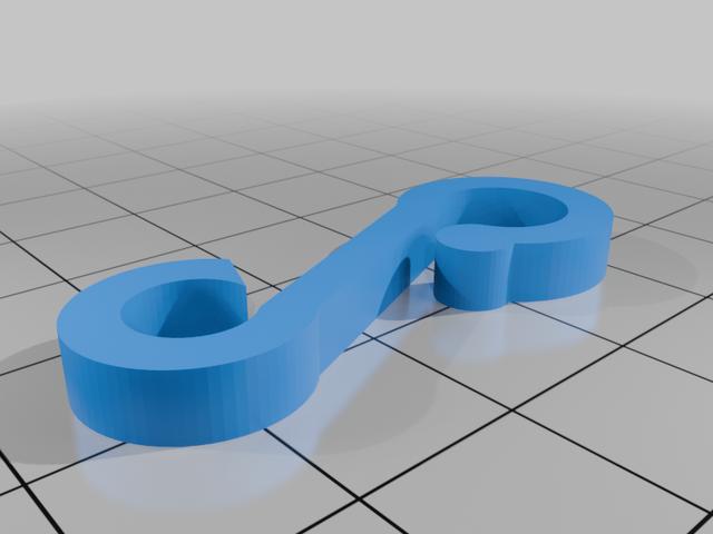 Christmas light gutter clip  3D model thumbnail