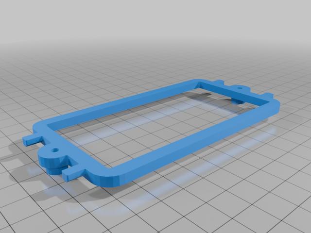 Generic Shorty Lipo Holder - RC Cars 2S 3D model thumbnail