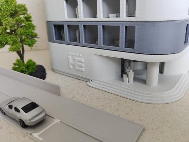Hotel Elite  ( Model railway N scale 1:160) 3D model thumbnail