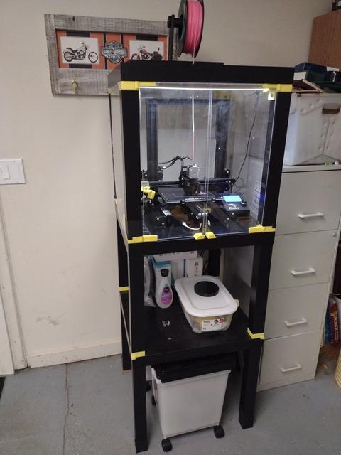 3 Table Ender3 Lack Table Enclosure 3D model thumbnail