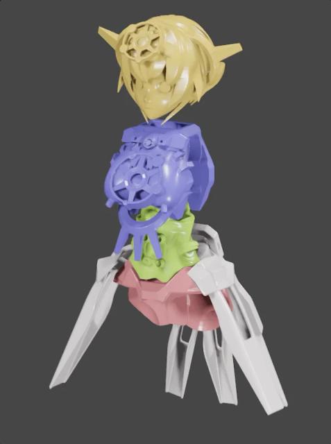 AstroLogi.ka 13 conversion kit (Part 1) for DUMMY 13 3D model thumbnail
