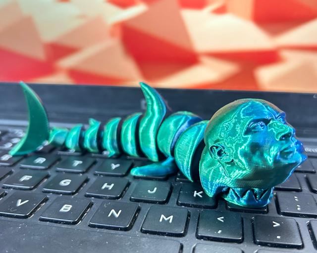 Shrock- Articulated Shark Rock 3D model thumbnail