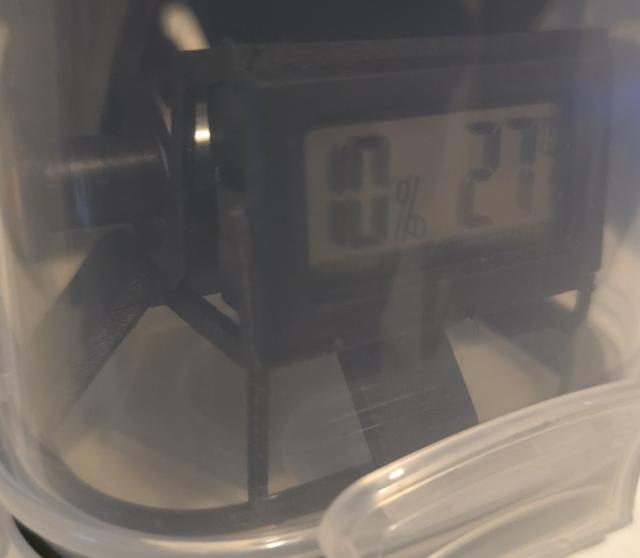 Filament Dry Box Base with Hygrometer 3D model thumbnail