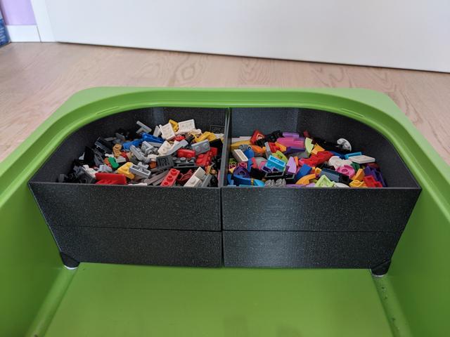 Ikea TROFAST box insert (2 levels) 3D model thumbnail