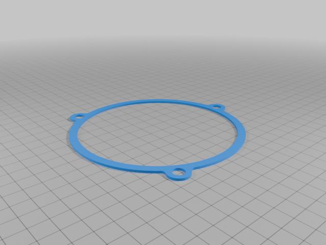 British Seagull Lower Bell Gasket 3D model thumbnail