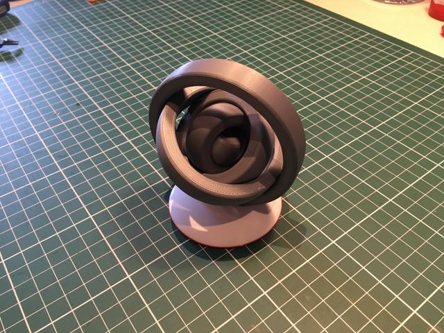 Rotary Fidget Toy 3D model thumbnail