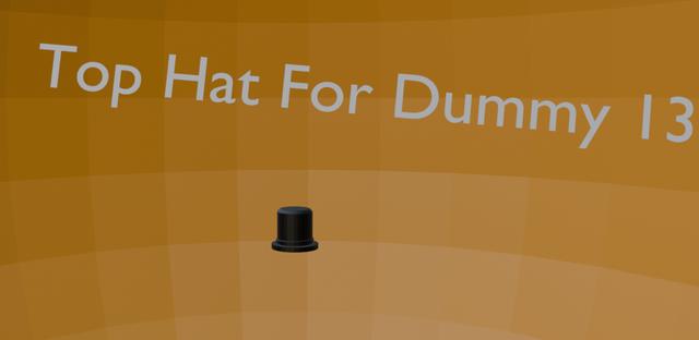 Top Hat For Dummy 13 3D model thumbnail