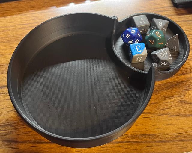 Thicker Dice tray for Contemporary Dice Tower/Storage v2 3D model thumbnail