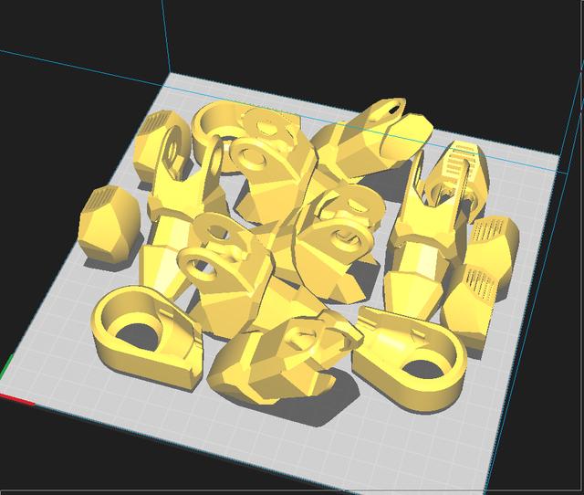 Mobile Exo-Suit  Armor split 3D model thumbnail