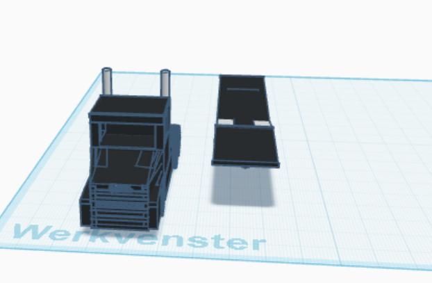 scania torpedo whit trailer 3D model thumbnail