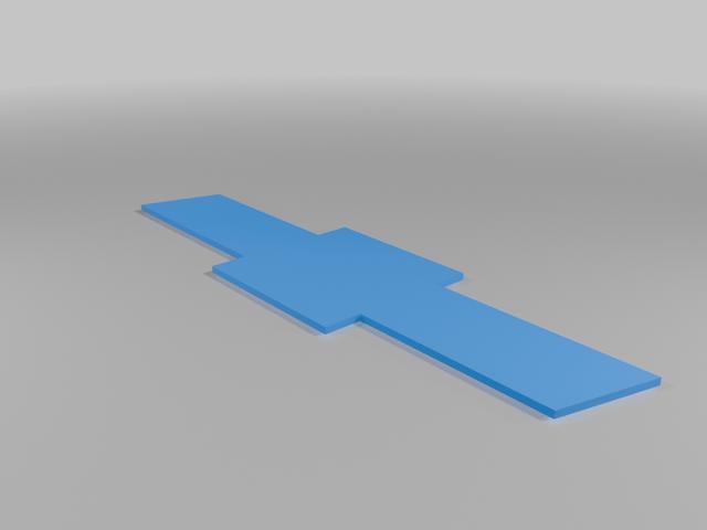 chevy bowtie insert.  3D model thumbnail