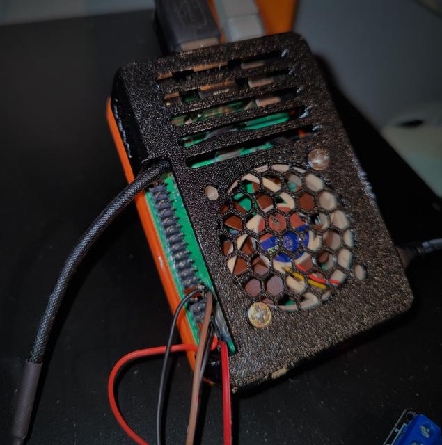 GPIO accessable Raspberry Pi 3B/+ case with fan 3D model thumbnail