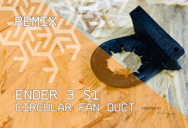 Sprite extruder circular Fan Duct - remix repair holes 3D model thumbnail