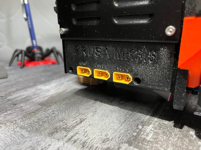 Prusa (Black) Delta  powersupply 3-connector version 3D model thumbnail