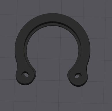 Stronger circlip for Nano Chuck 3D model thumbnail