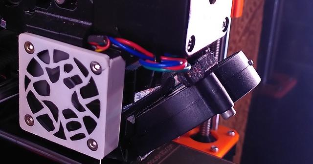 Voronoi fan guard for Prusa MK3s 3D model thumbnail