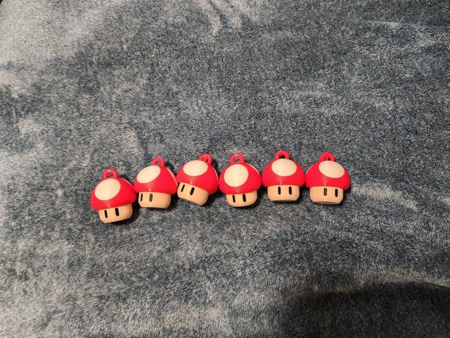 Mario Mushroom Ornament Multicolor 3D model thumbnail
