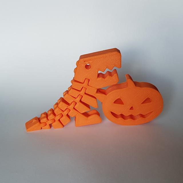 Flexi Rex Pumpkin 3D model thumbnail