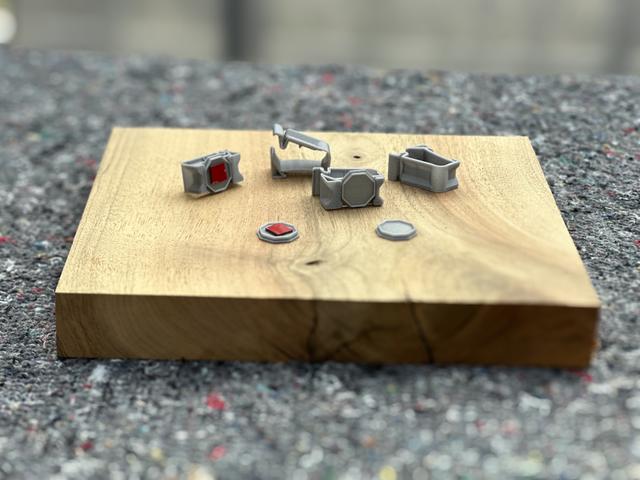 KLIPPT mounting base for 3M VHB tape 3D model thumbnail
