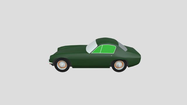Lotus Elite 1958 lowpoly for 3D-printing 3D model thumbnail