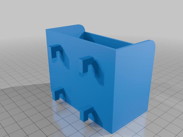 IKEAS Skådis Sennheiser / Shure Bodypack holder 3D model thumbnail