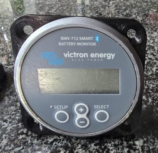 Victron BVM-712 Battery Monitor Square Mount Bracket 3D model thumbnail