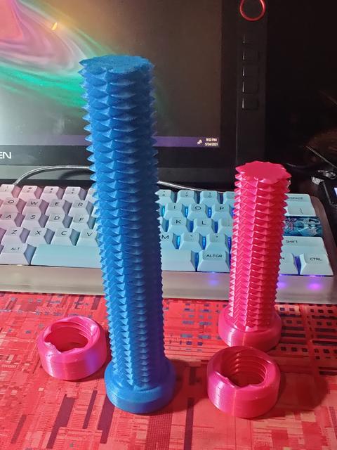 Two way screw max prusa mini height 3D model thumbnail