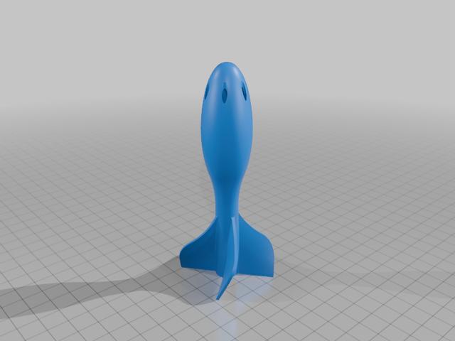 Whistling rocket 3D model thumbnail