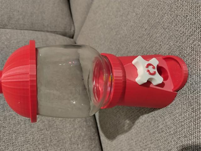 Lug lid jar thread for Simple Mason Jar Candy Dispenser 3D model thumbnail